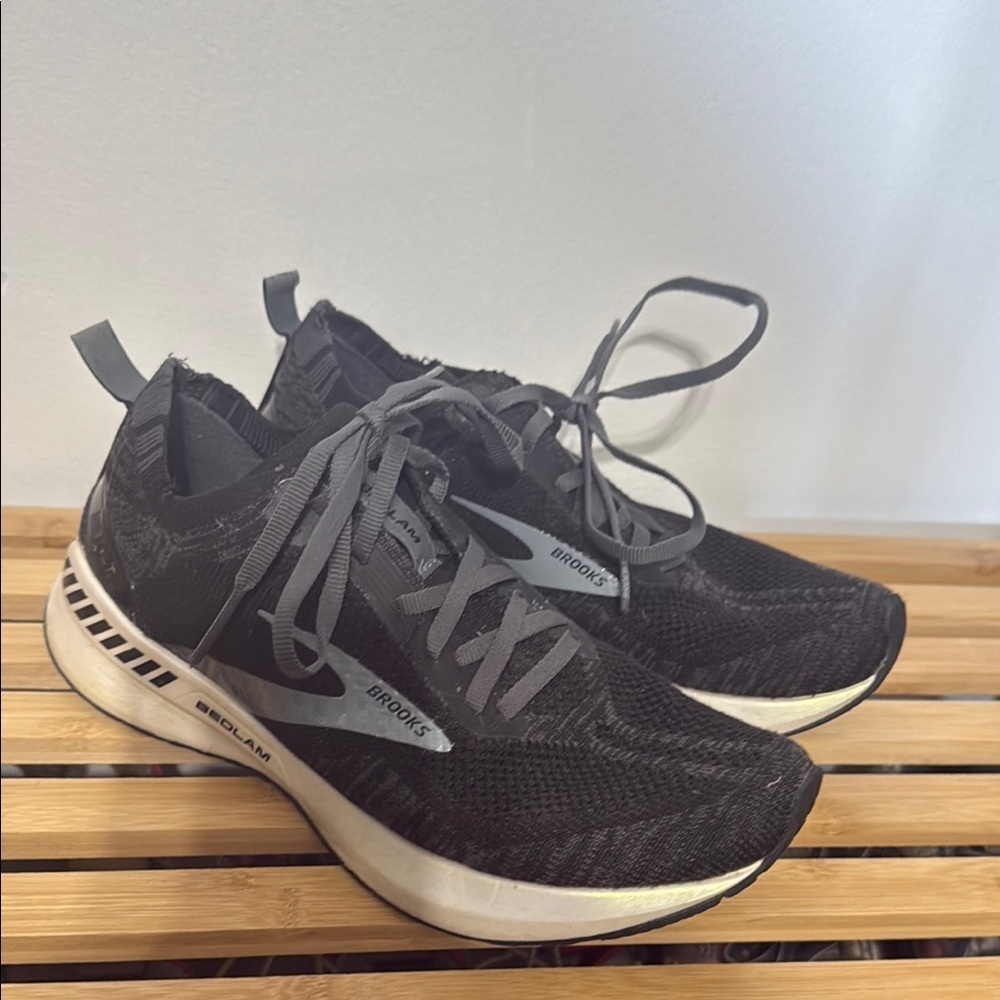 Brooks Bedlam 3 Black and Gray Athletic Running Shoes